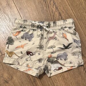 Little planet swim trunks